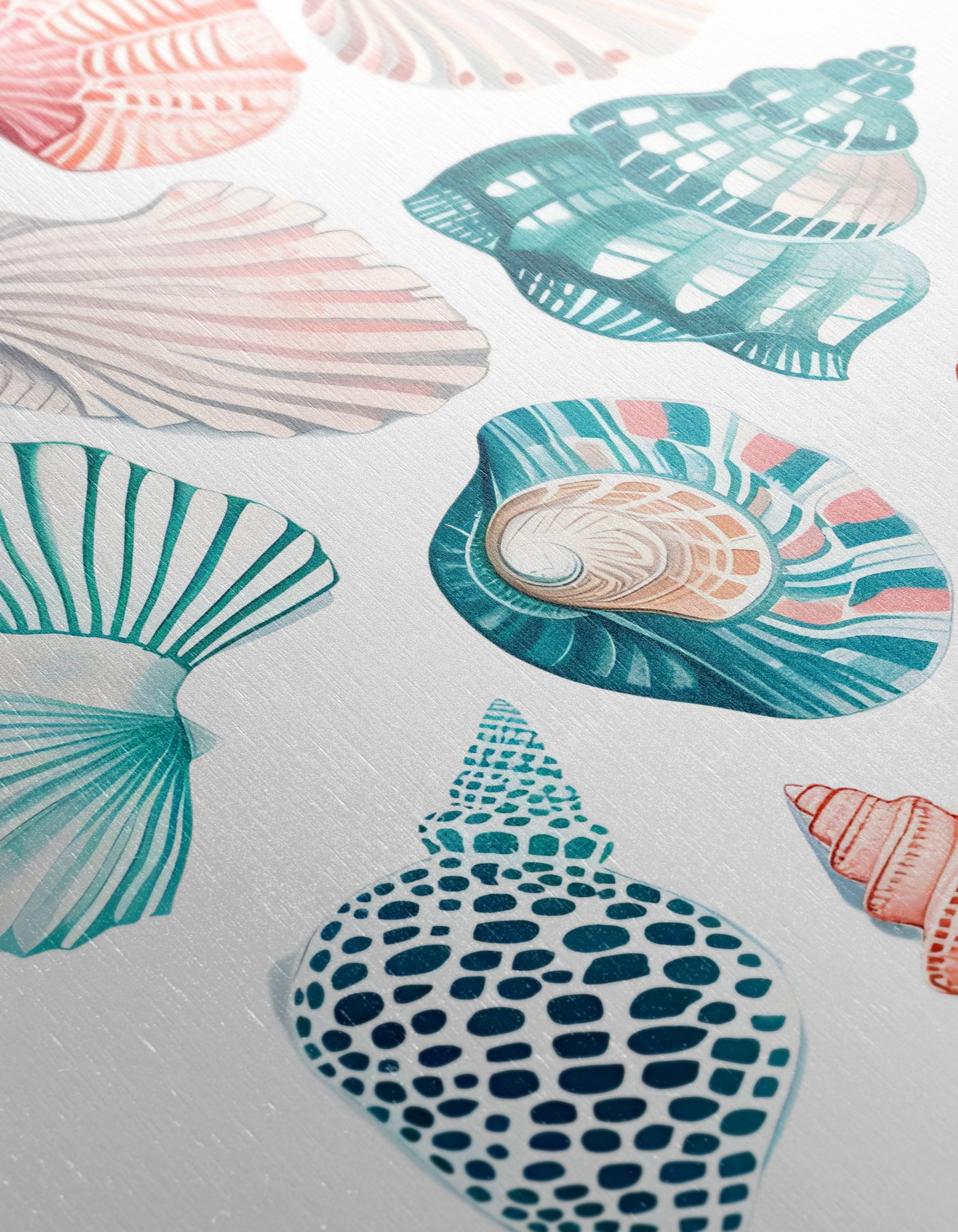 Colorful Abstract Marine Shell Art - Image 12