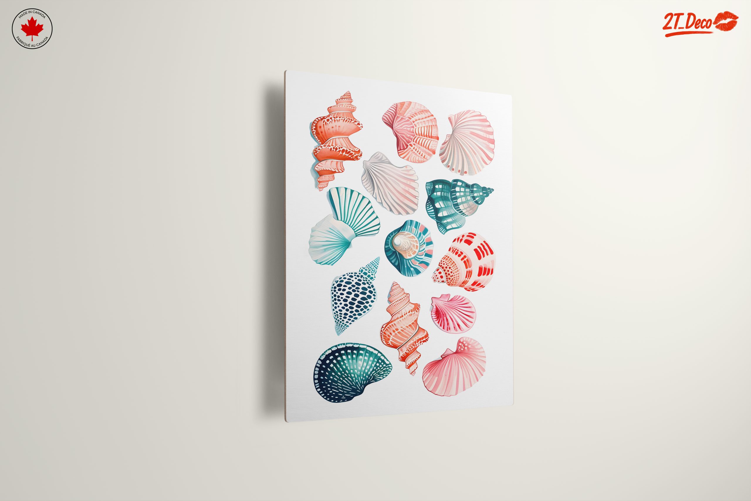 Colorful Abstract Marine Shell Art - Image 13
