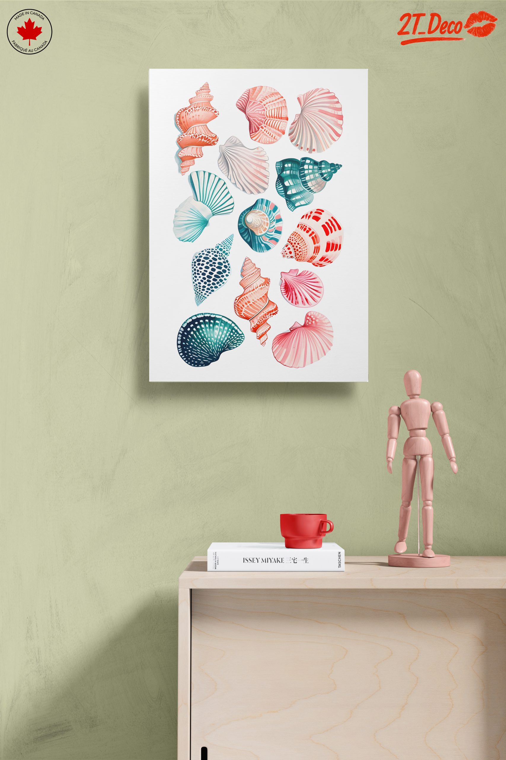Colorful Abstract Marine Shell Art - Image 14