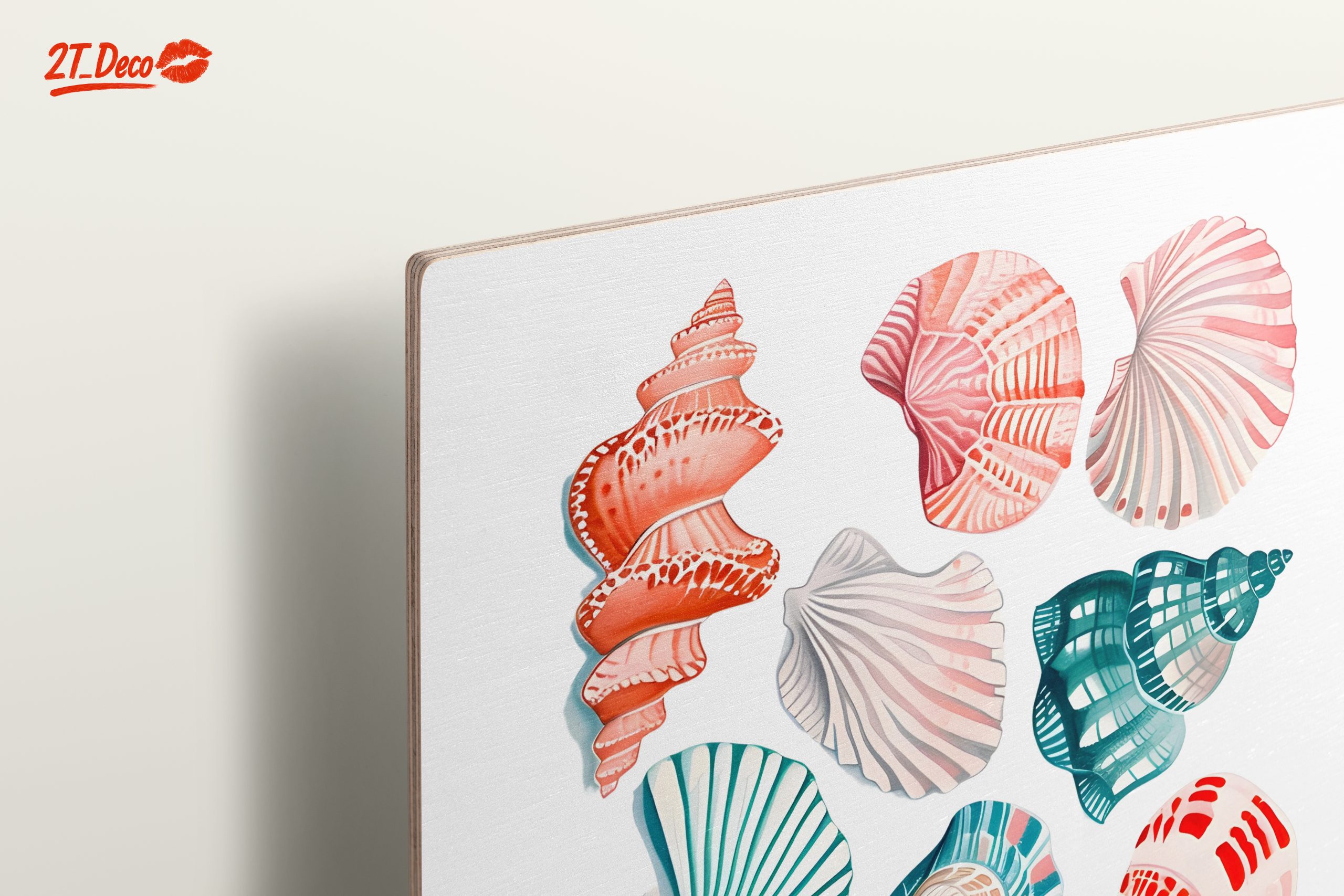 Colorful Abstract Marine Shell Art - Image 15