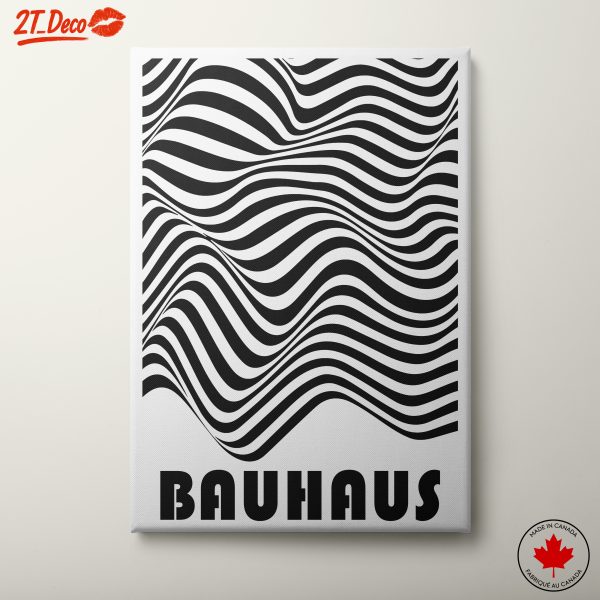 Optical Black and White Bauhaus Art