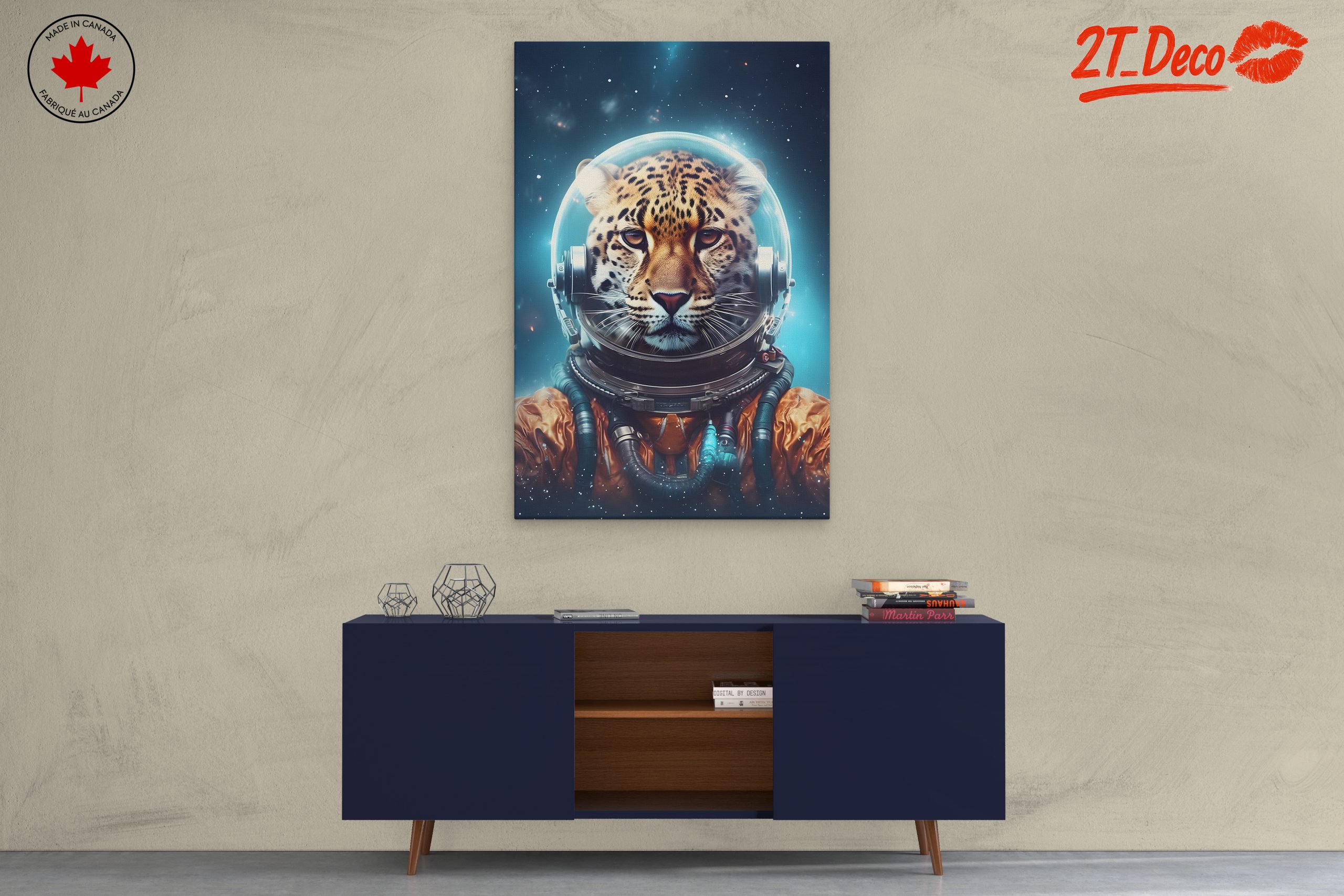 Astronaut Tiger in Cosmic Space Art - Image 3