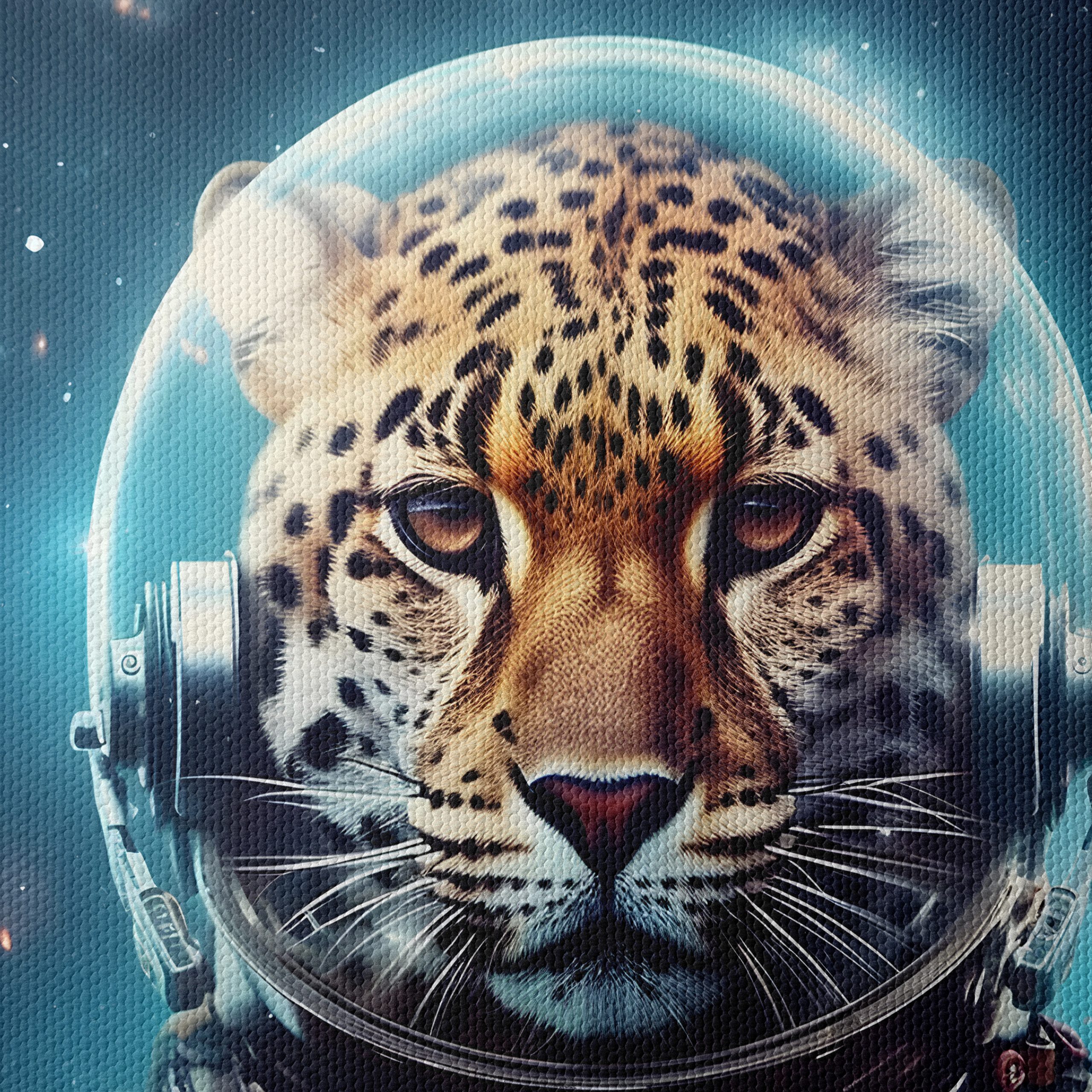 Astronaut Tiger in Cosmic Space Art - Image 4