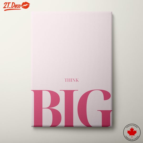 Think Big Typography Art Piece