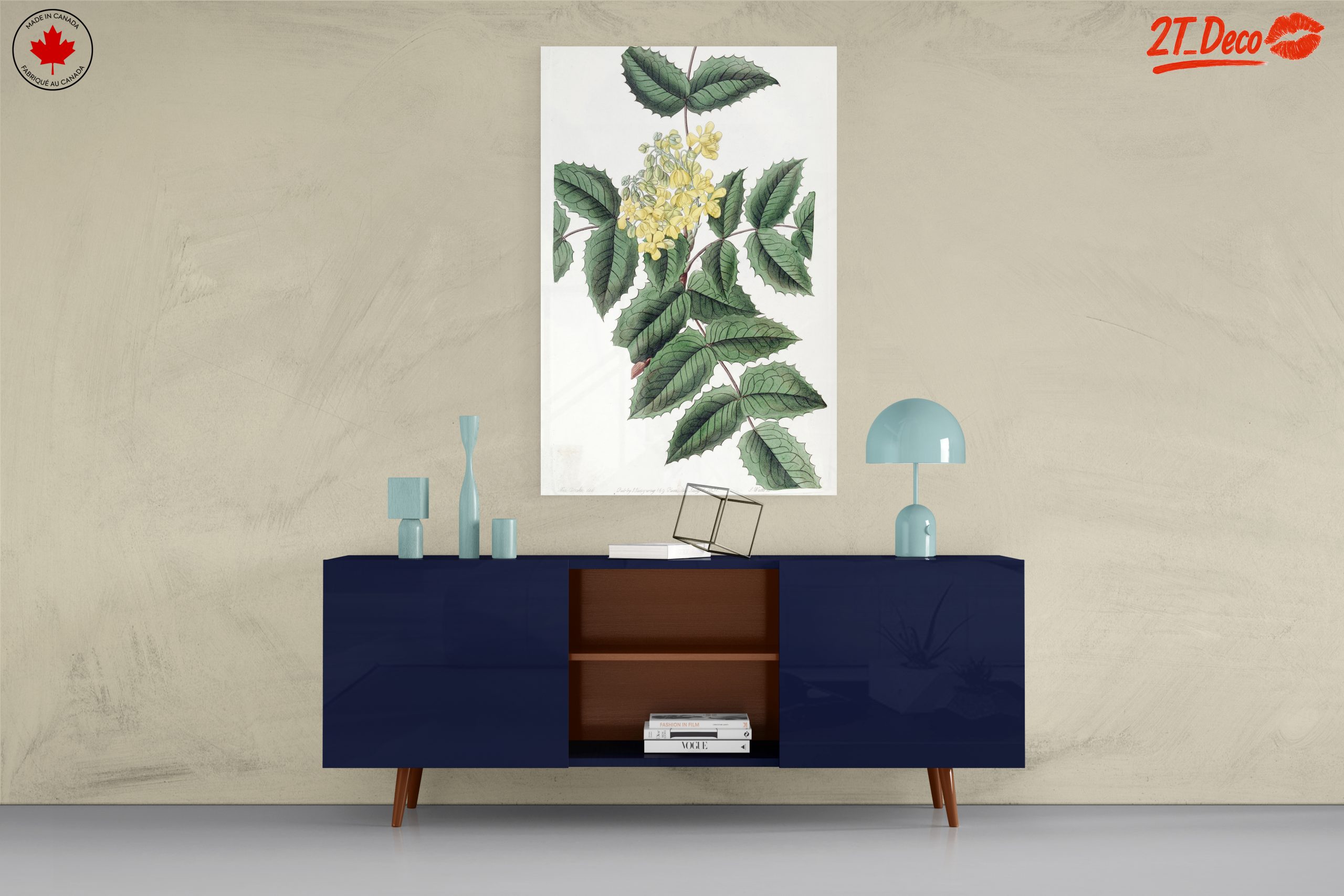 Detailed Botanical Illustration of Yellow Flowering Plant - Image 8