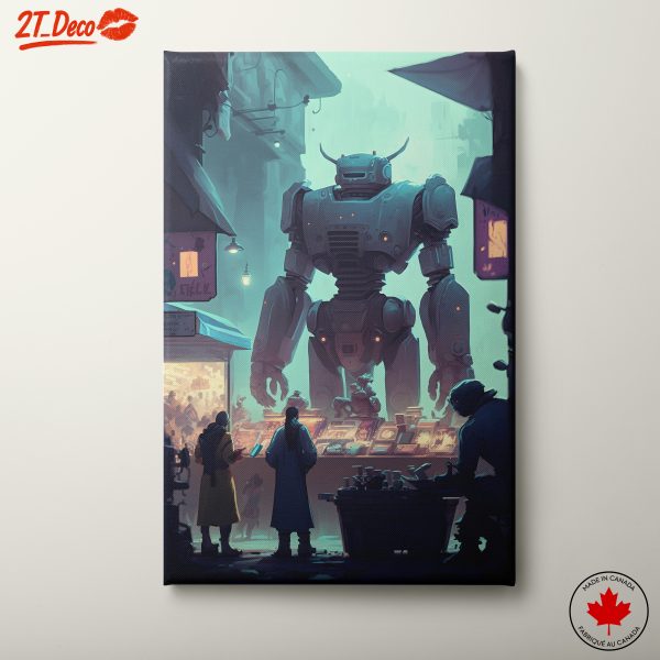 Futuristic Urban Robot Art