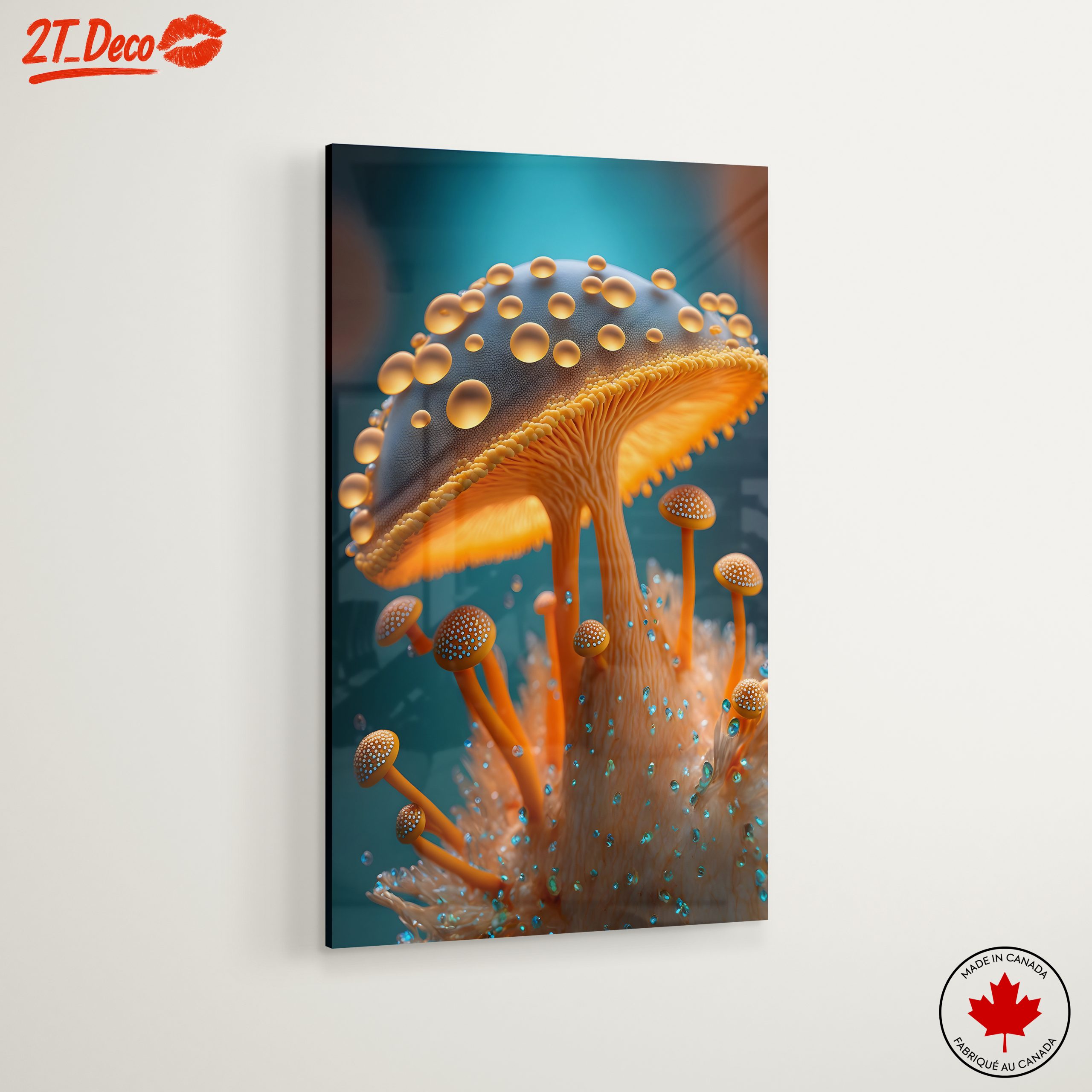 Vibrant Mushroom Growth Art - Image 6