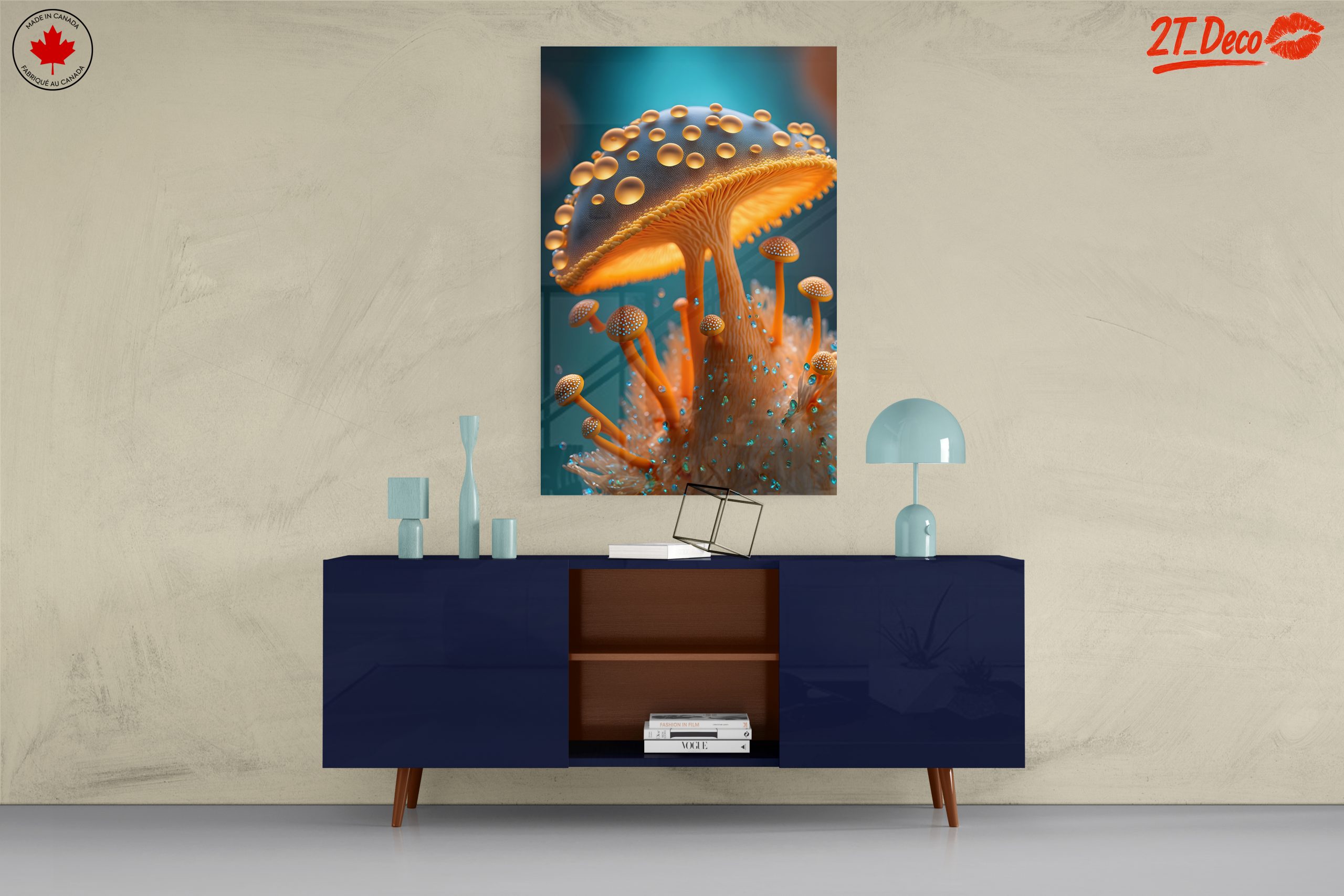 Vibrant Mushroom Growth Art - Image 8