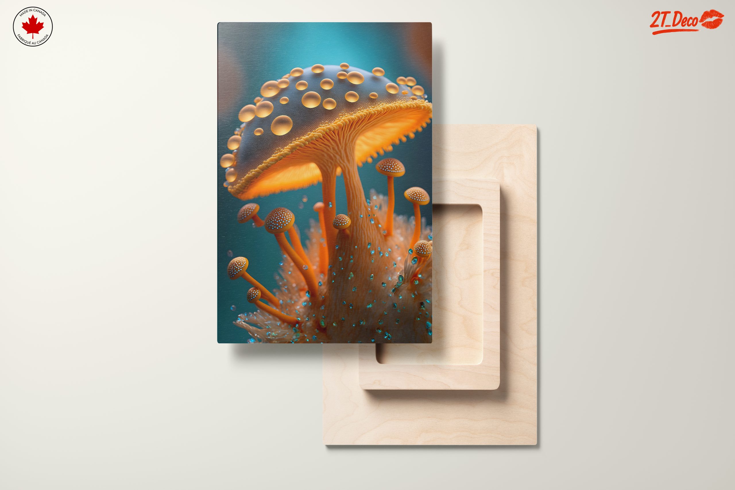 Vibrant Mushroom Growth Art - Image 11