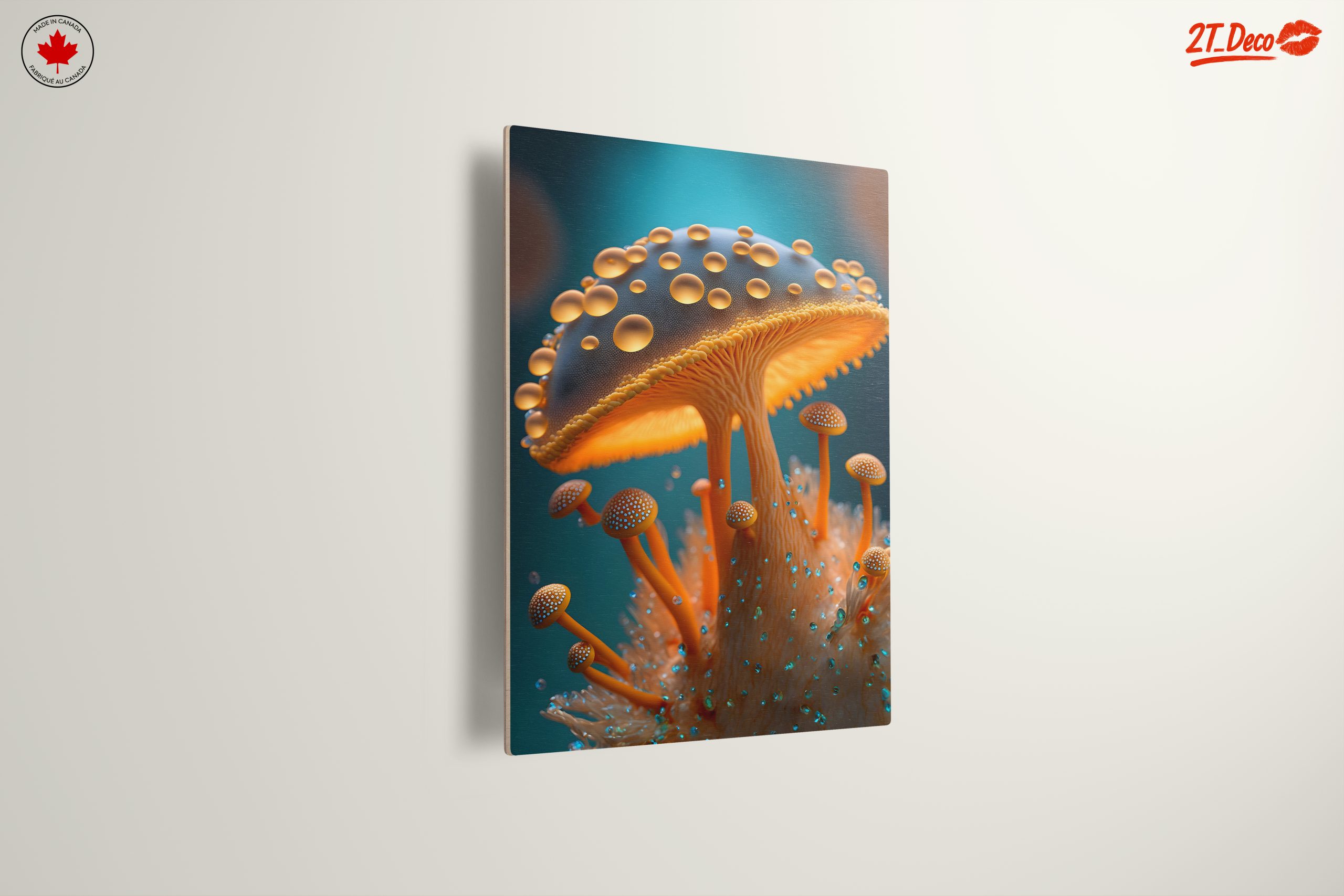 Vibrant Mushroom Growth Art - Image 13