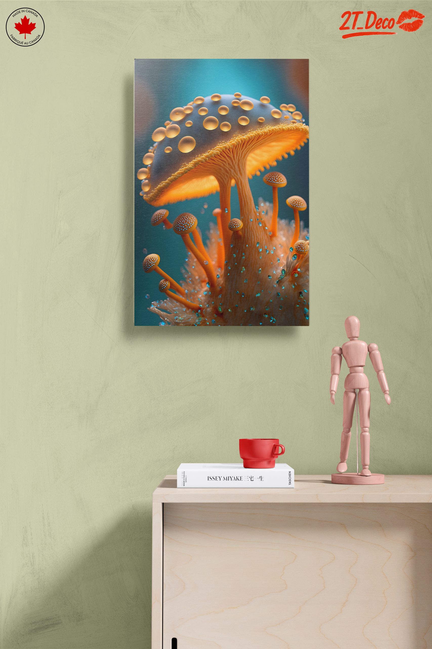Vibrant Mushroom Growth Art - Image 14