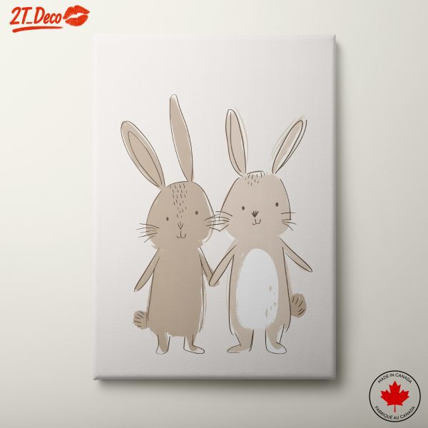Charming Cute Rabbits Illustration