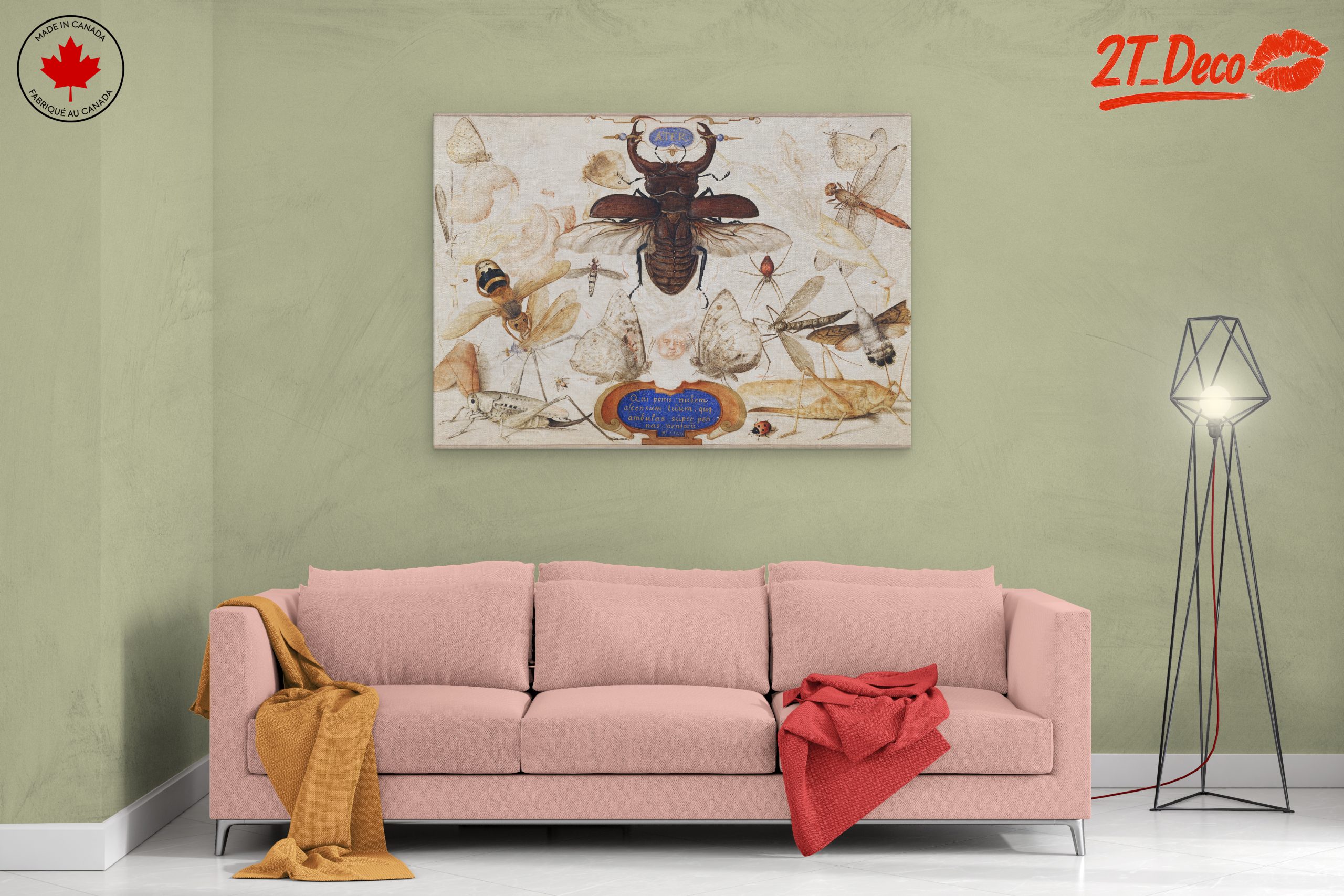 Insect Naturalist Art Featuring Diverse Insects - Image 2