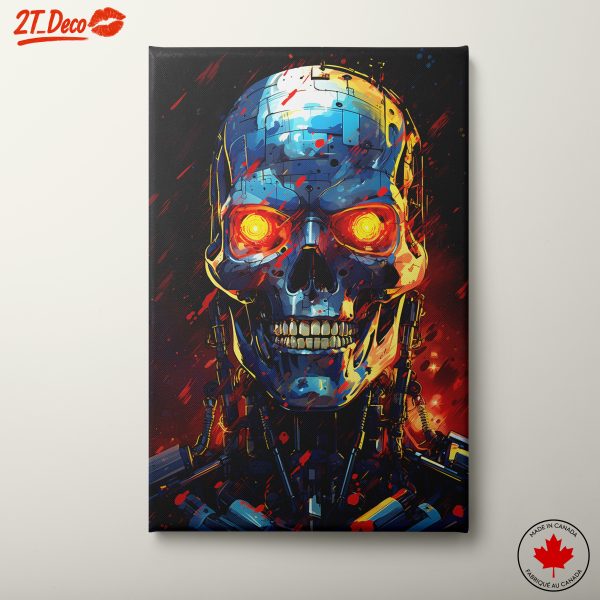 Vibrant Futuristic Robot Character Art