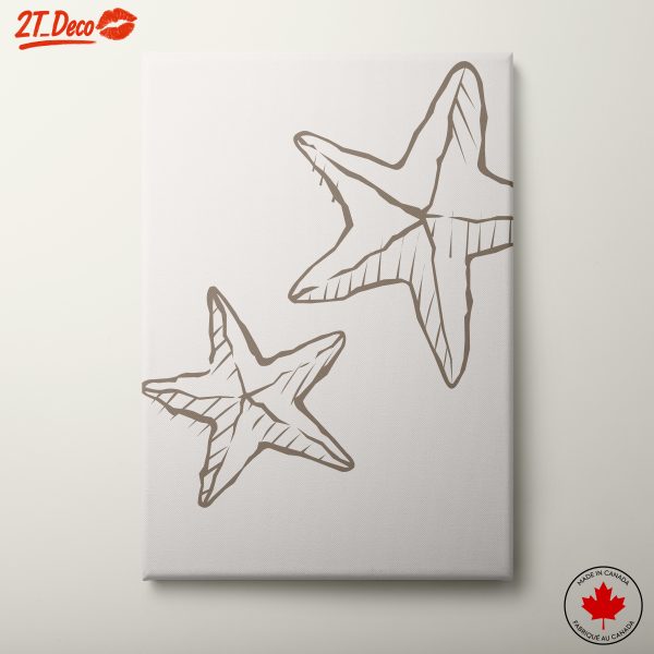 Minimalist Botanical Starfish Art