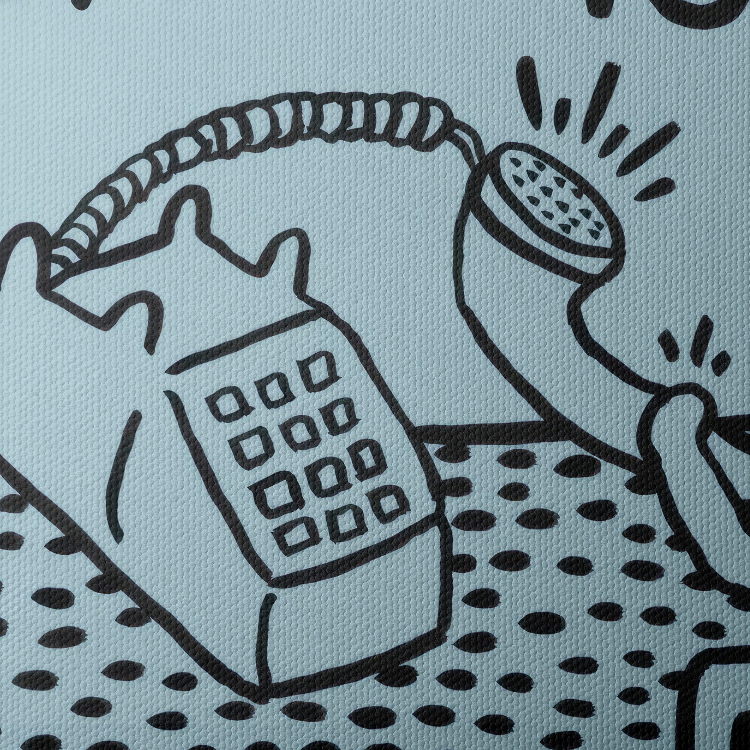 Contemporary Pop Art Featuring Telephone Illustration - Image 4
