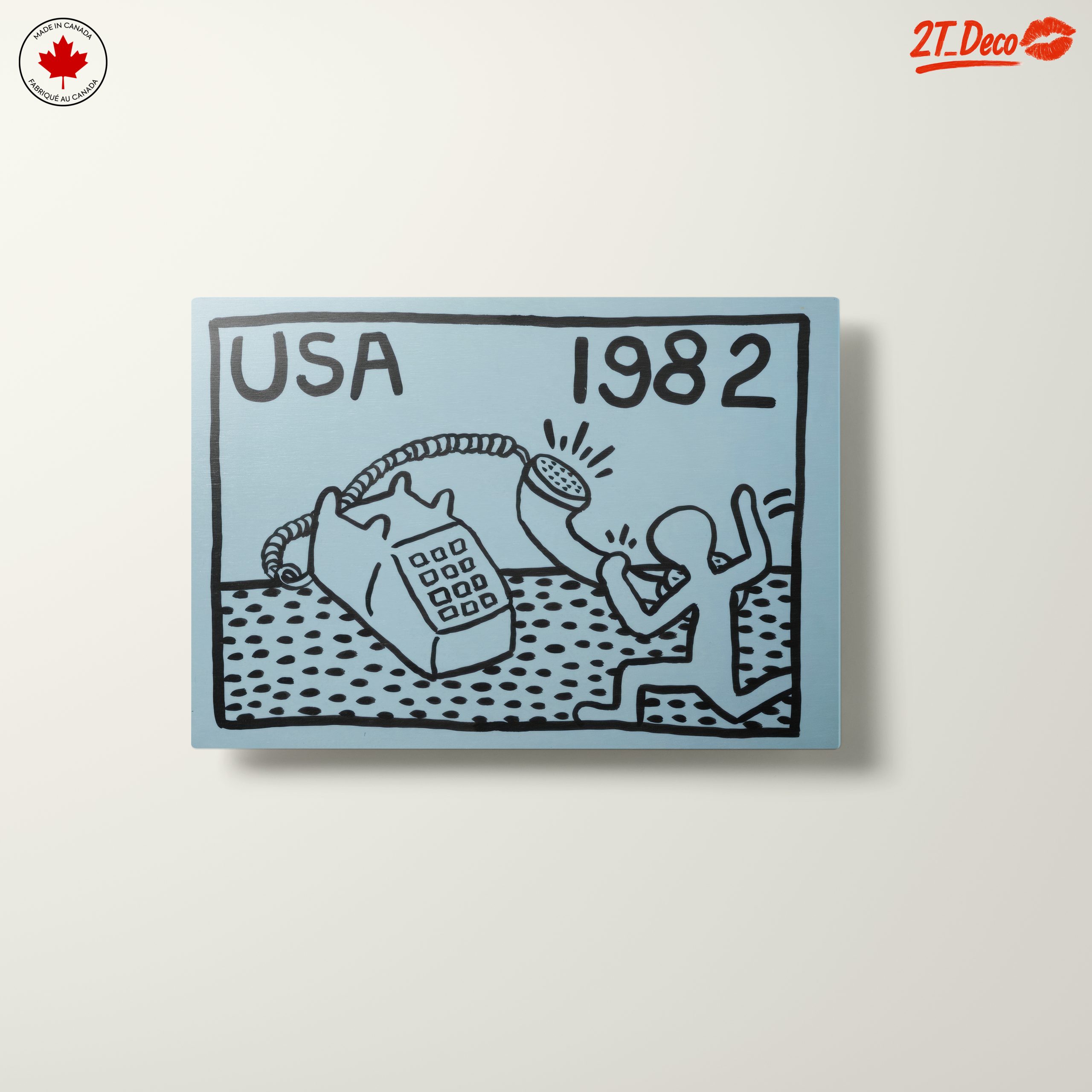 Contemporary Pop Art Featuring Telephone Illustration - Image 10