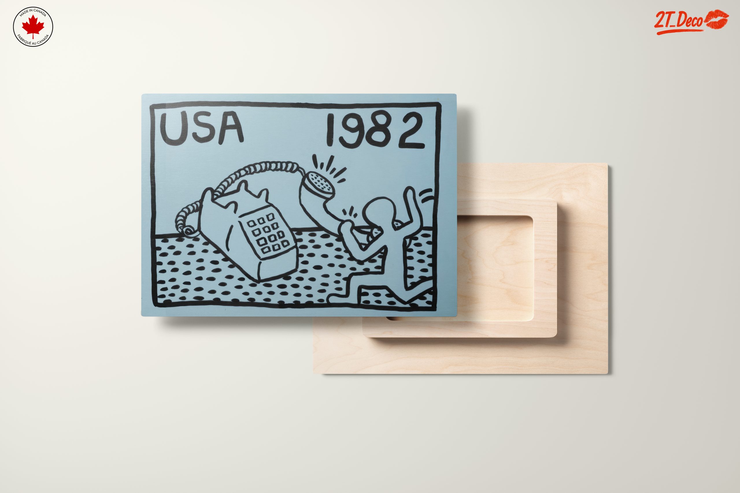 Contemporary Pop Art Featuring Telephone Illustration - Image 11