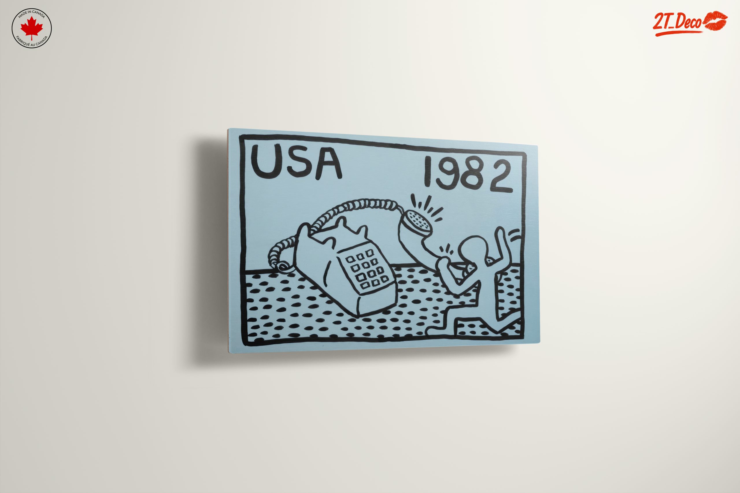 Contemporary Pop Art Featuring Telephone Illustration - Image 13