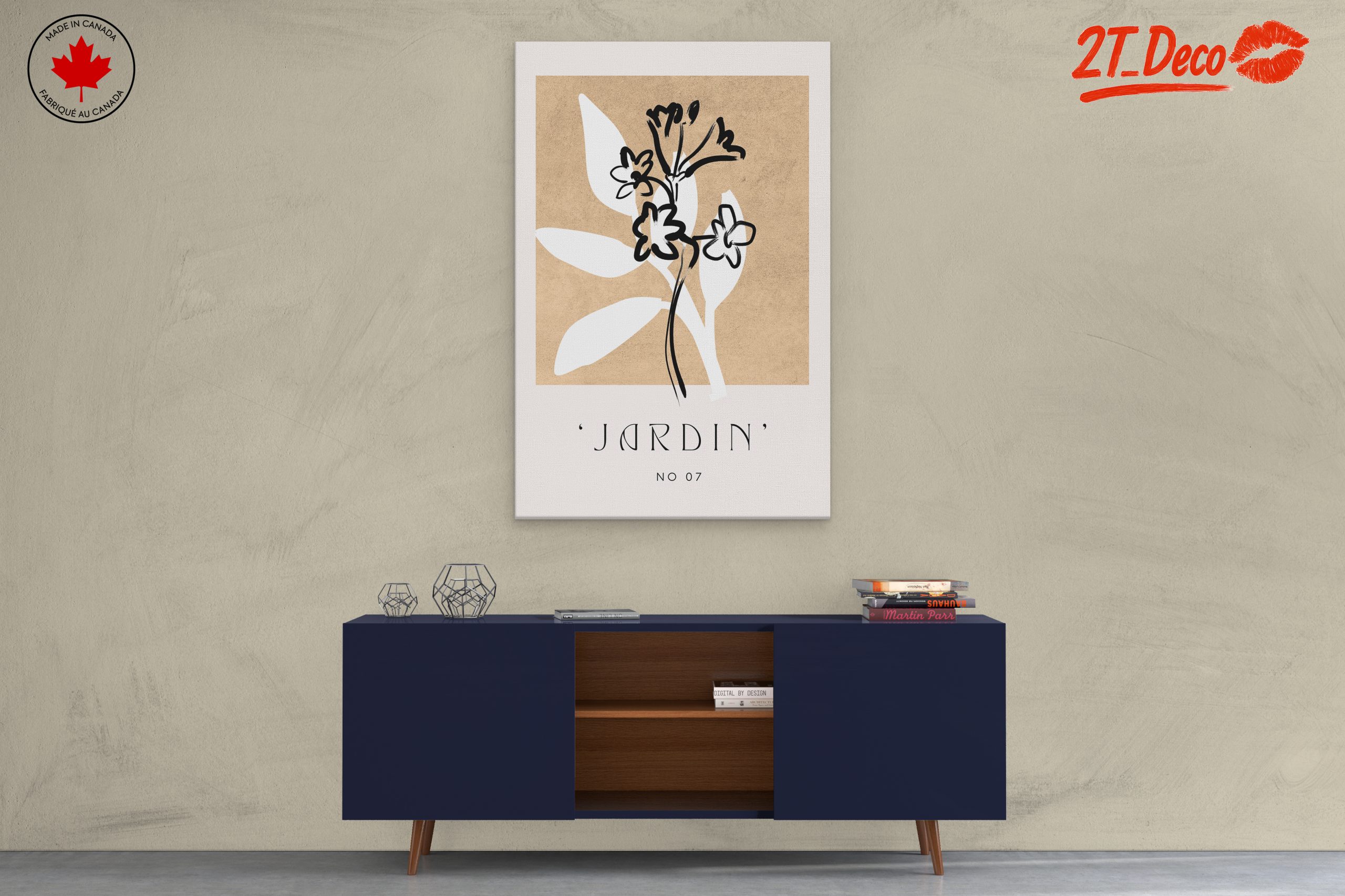 Minimalist Botanical Art with Floral Design - Image 3