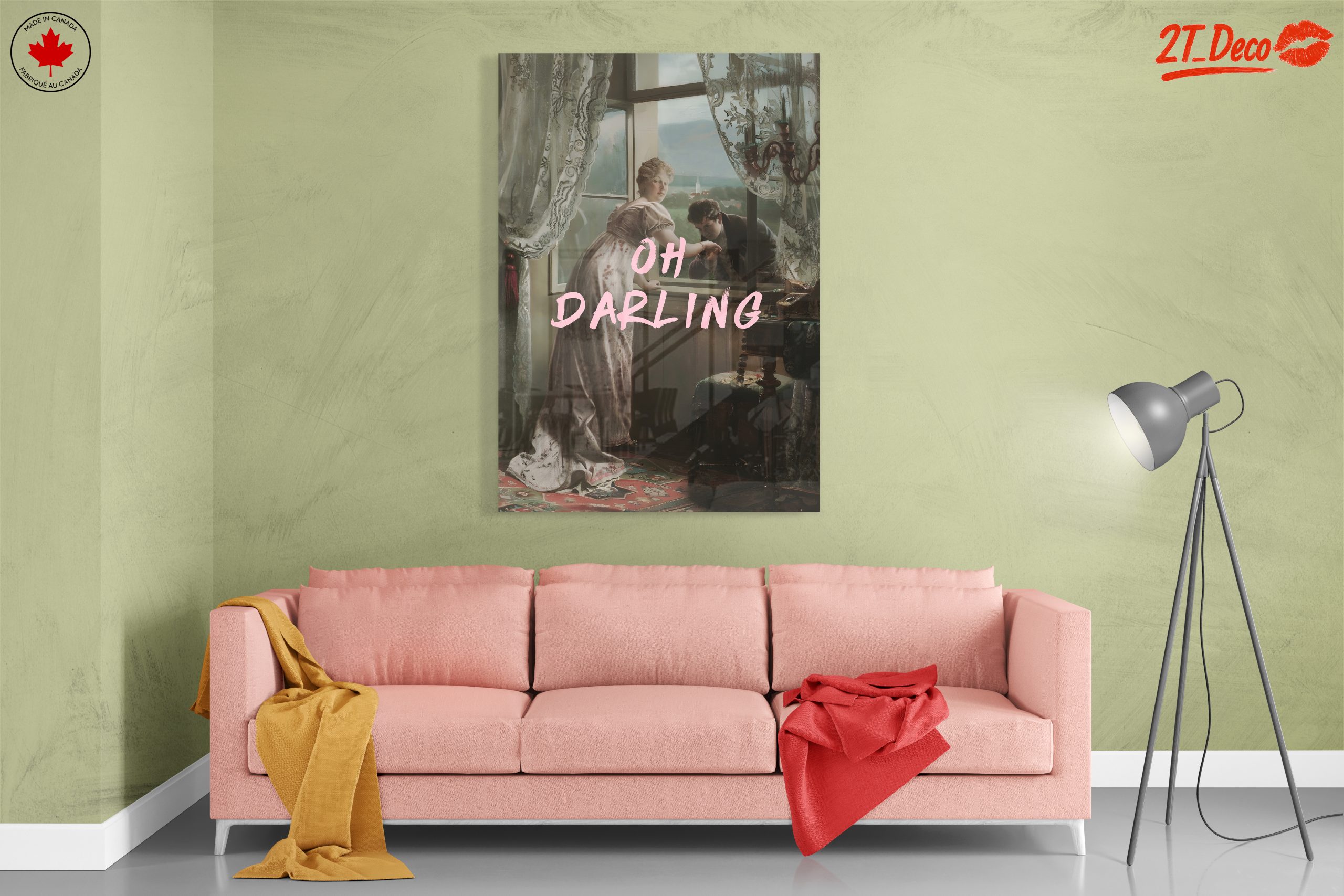 Elegant Contemporary Portrait with Text - Image 7