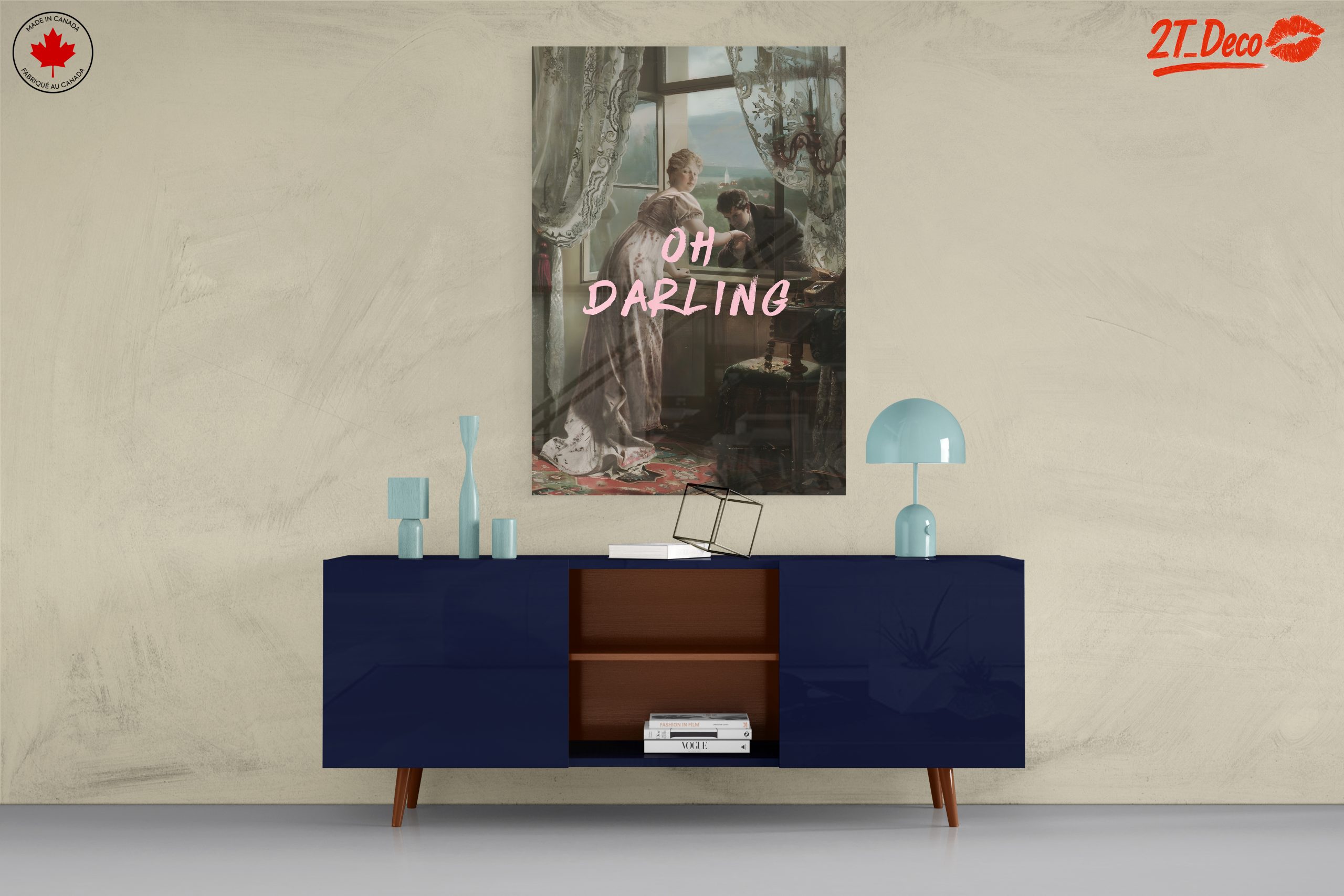 Elegant Contemporary Portrait with Text - Image 8
