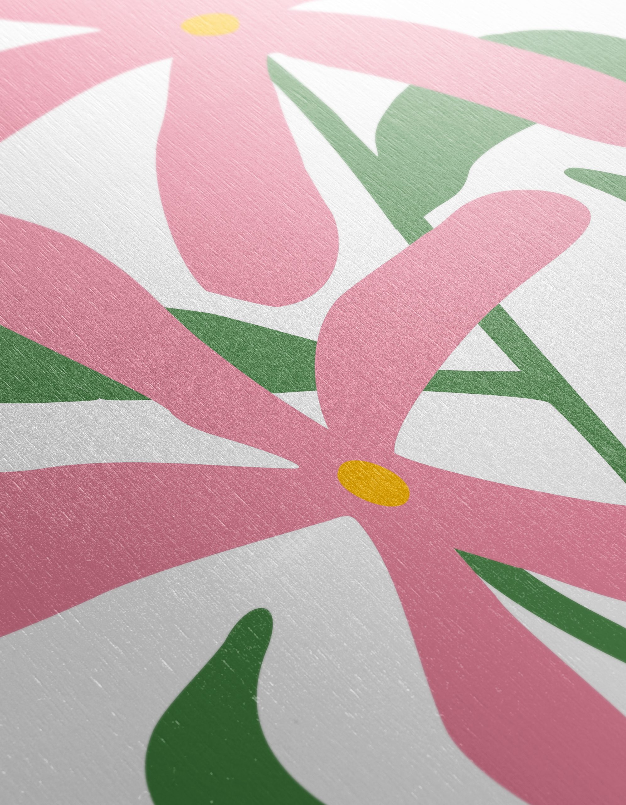 Stylized Pink Floral Botanical Art - Image 12