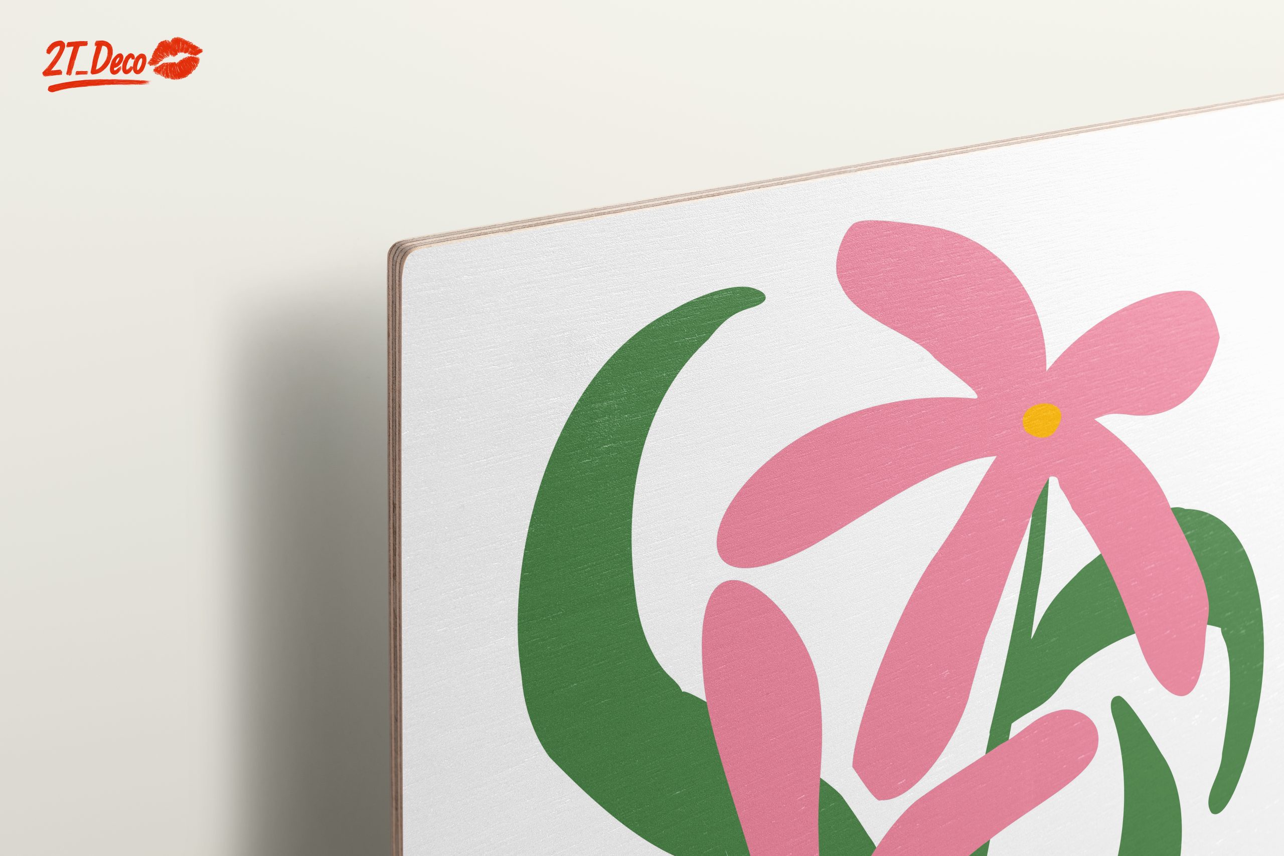 Stylized Pink Floral Botanical Art - Image 15