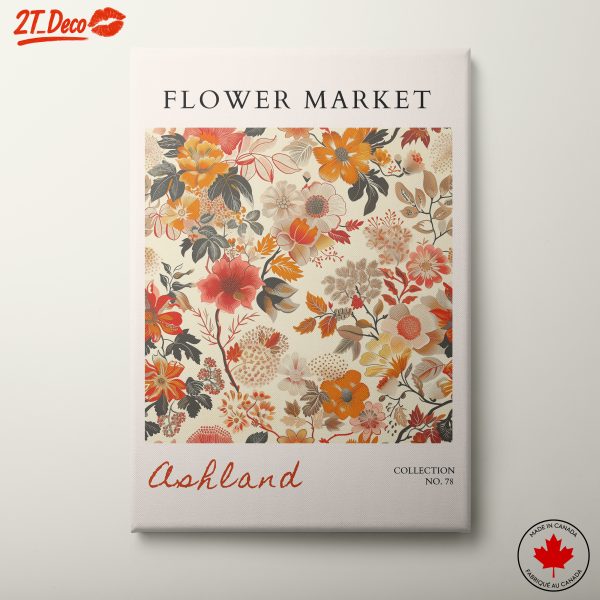 Flower Market Botanical Art Print