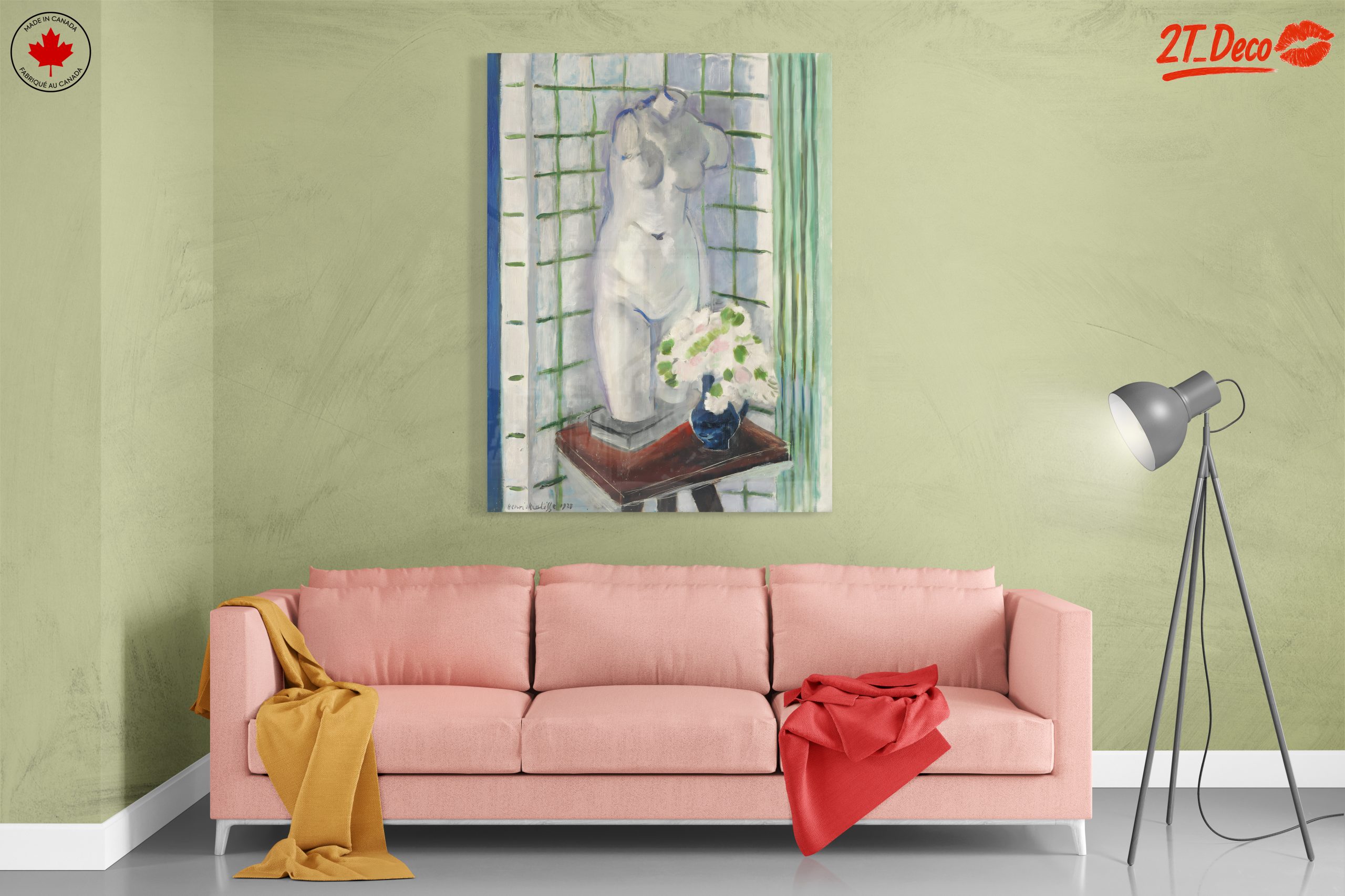 Stylish Contemporary Portrait with Floral Arrangement - Image 7
