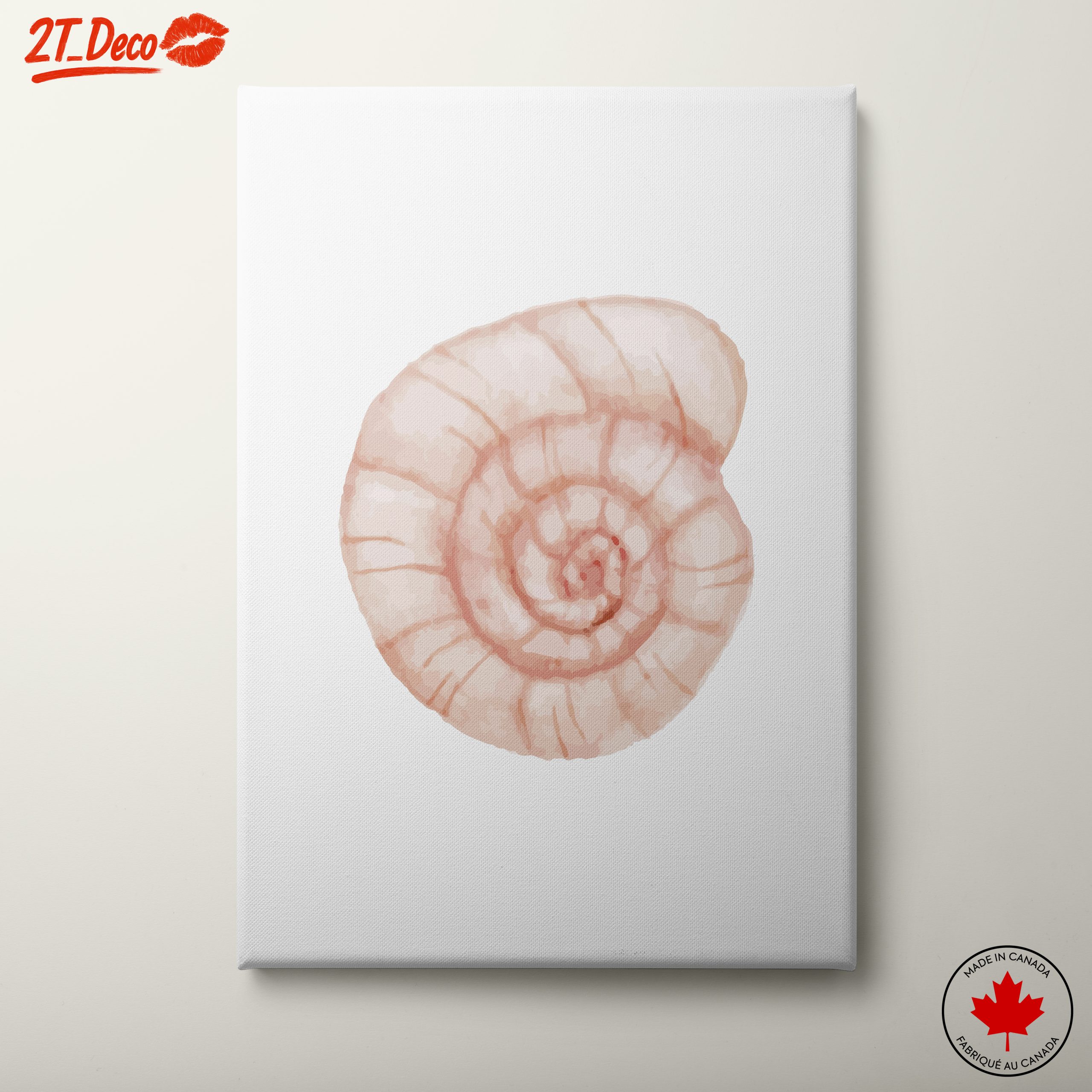 Stylized Seashell Artwork for Marine Lovers
