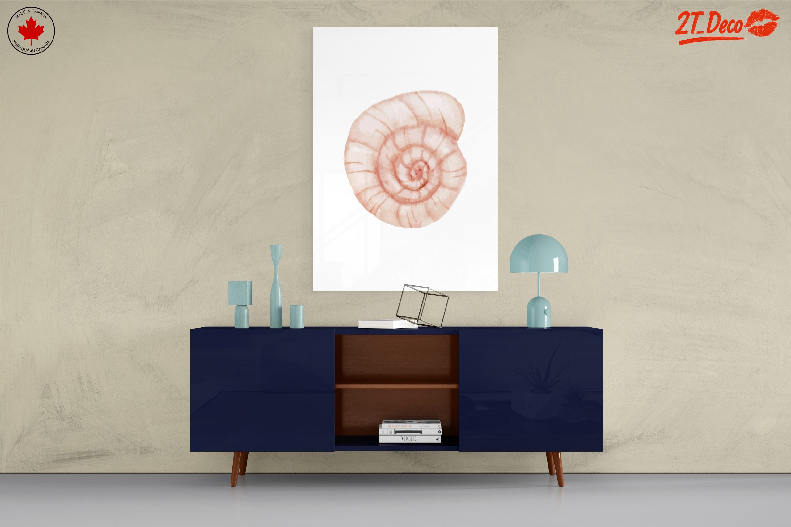 Stylized Seashell Artwork for Marine Lovers - Image 8