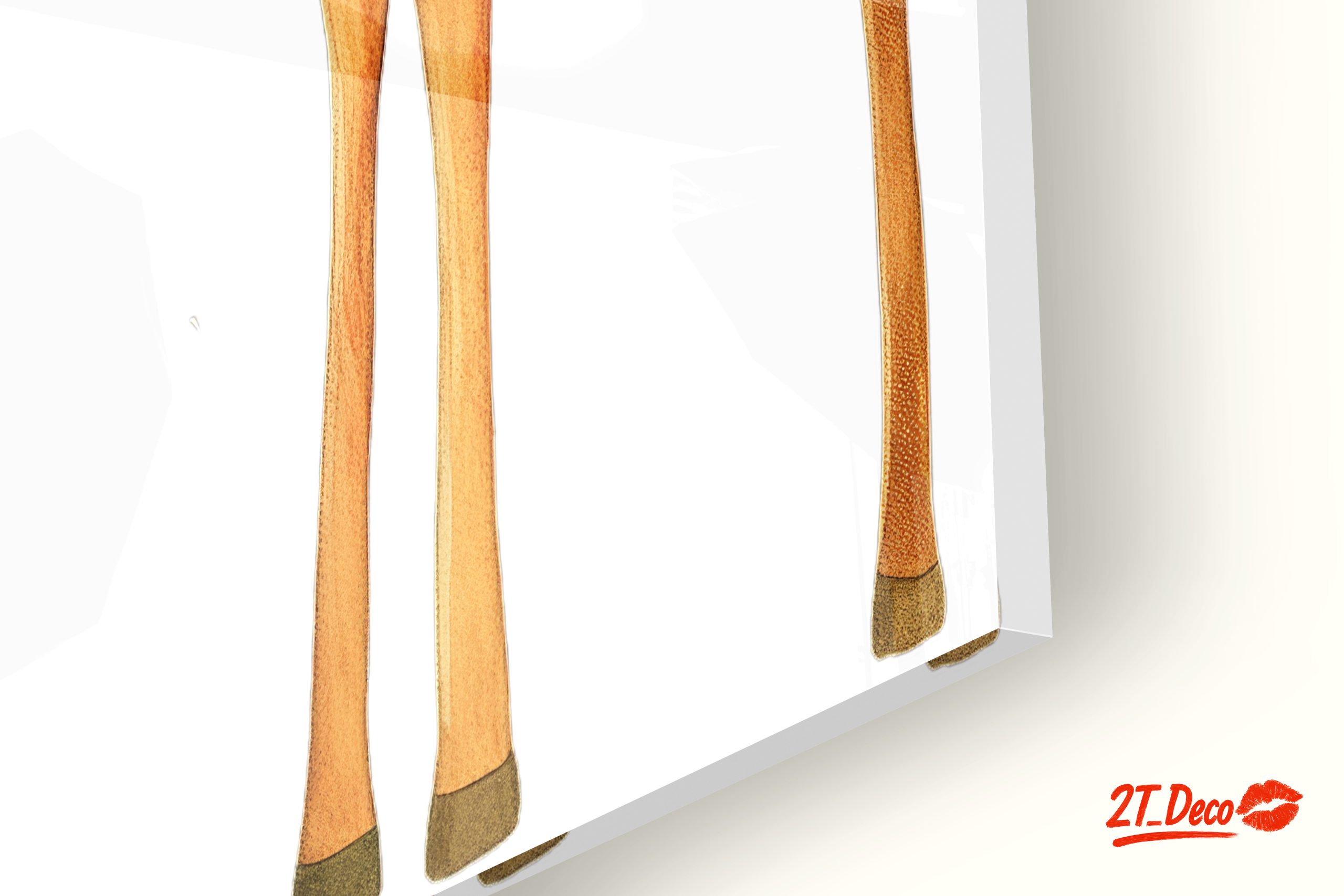 Adorable Giraffes in Playful Art Style - Image 9