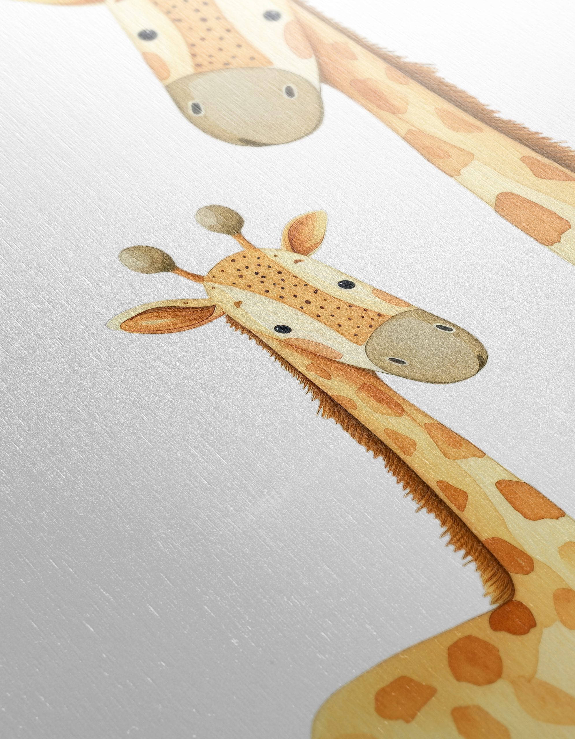 Adorable Giraffes in Playful Art Style - Image 12