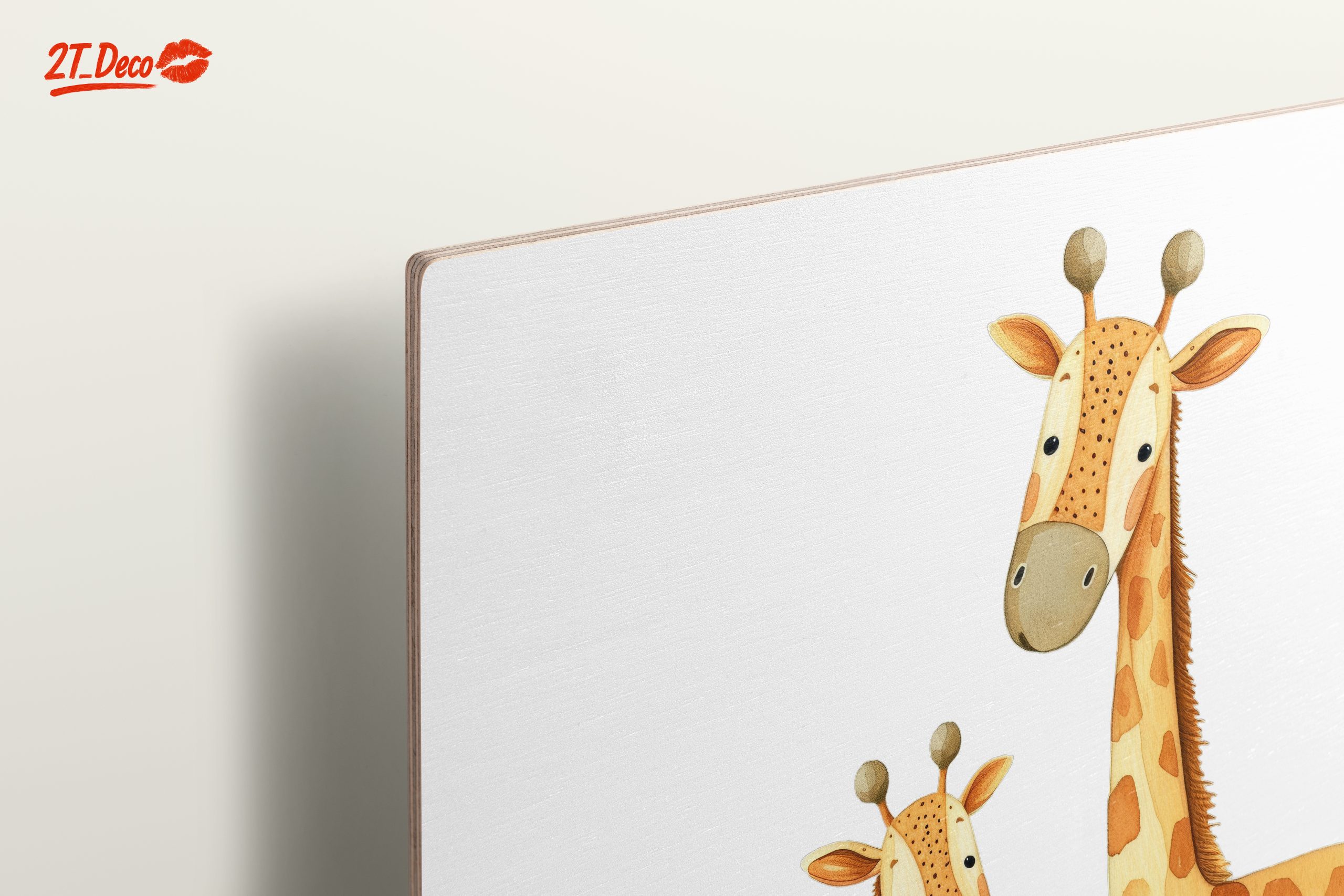 Adorable Giraffes in Playful Art Style - Image 15