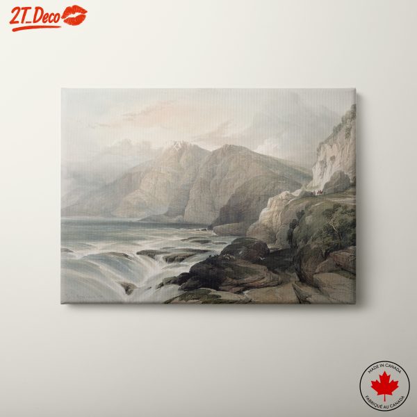 Majestic Coastal Landscape with Mountains