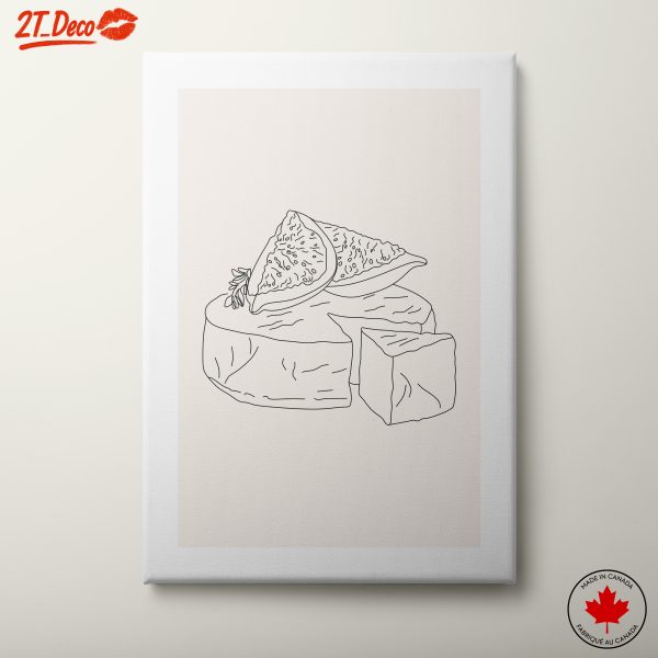 Stylized Cheese Composition Art