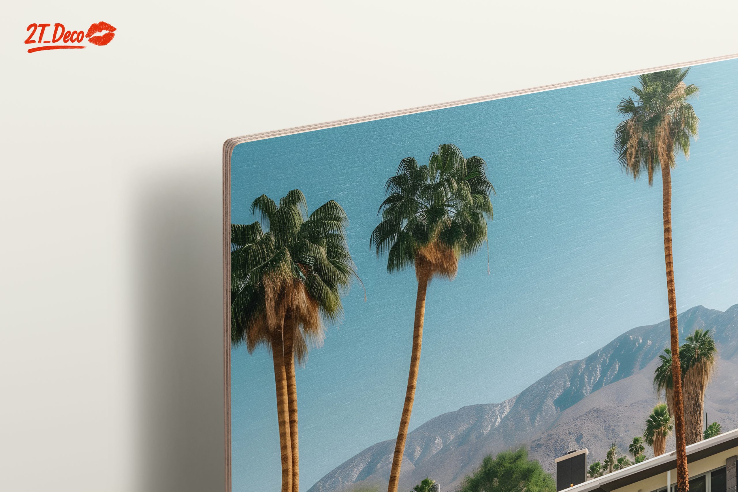 Giraffe by the Poolside in Modern Landscape - Image 15