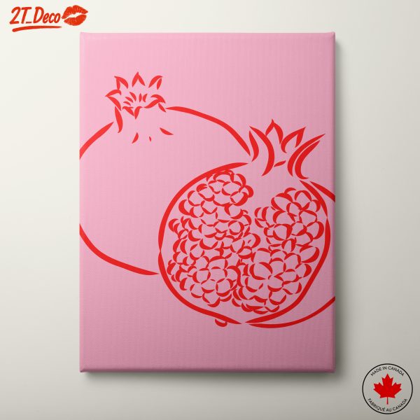 Stylized Pomegranate Abstract Art 2