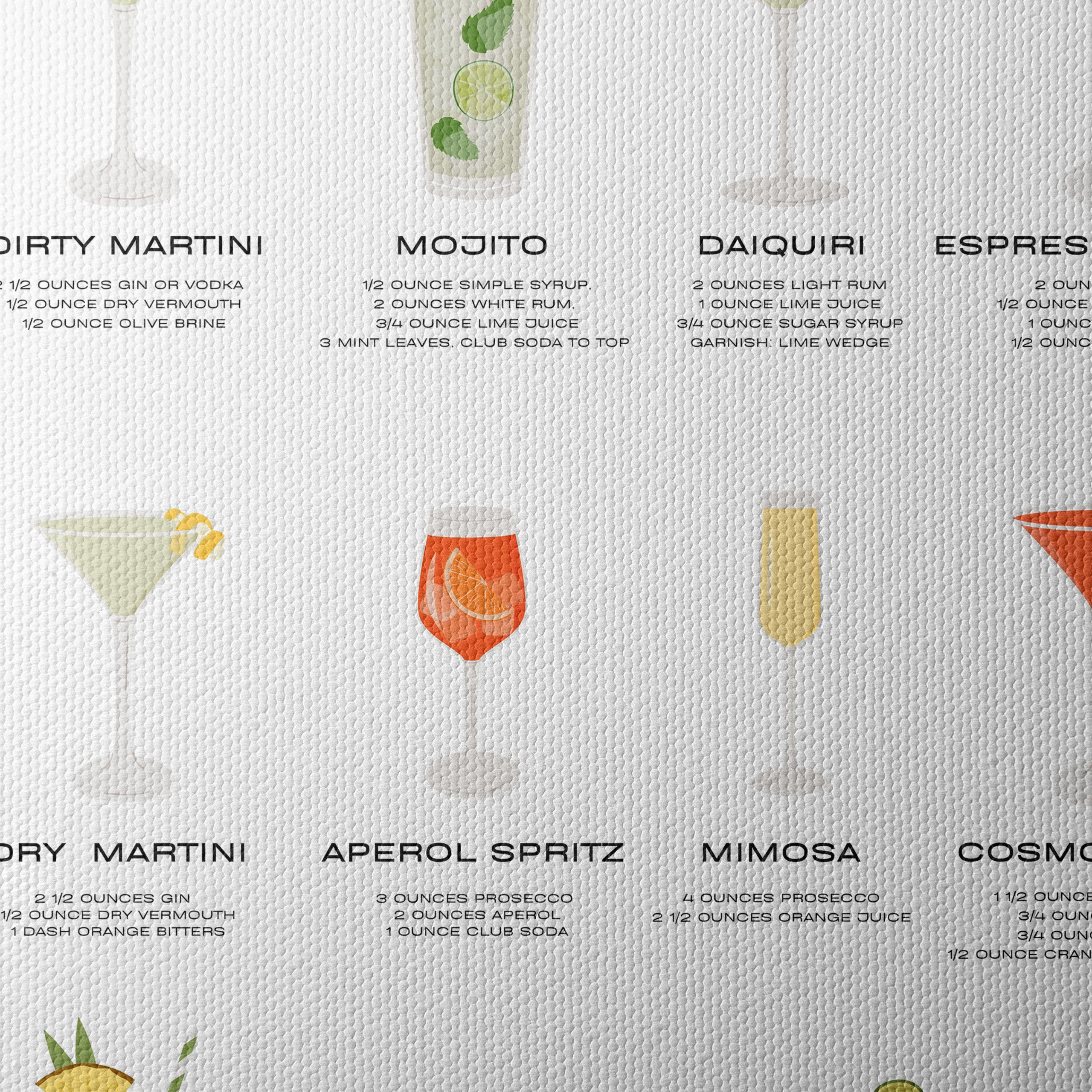 Cocktail Recipe Illustrations for Home Bars - Image 4