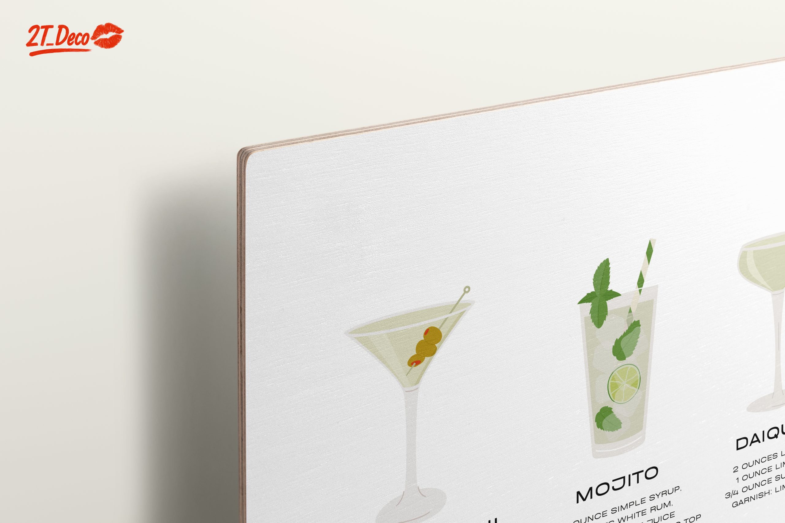 Cocktail Recipe Illustrations for Home Bars - Image 15