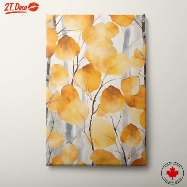 Vibrant Botanical Leaves Artwork