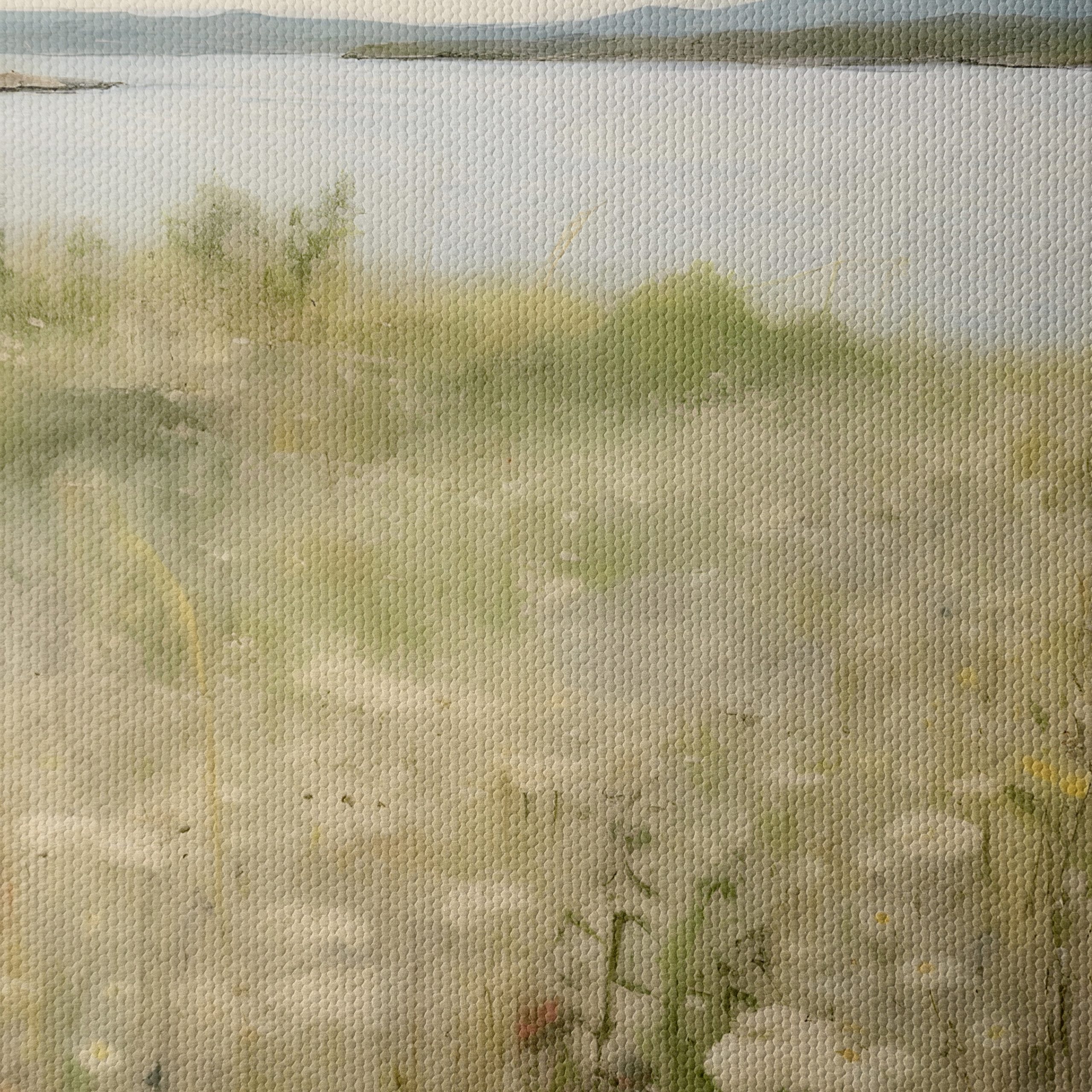 Serene Nature Landscape with Wildflowers and Water - Image 4