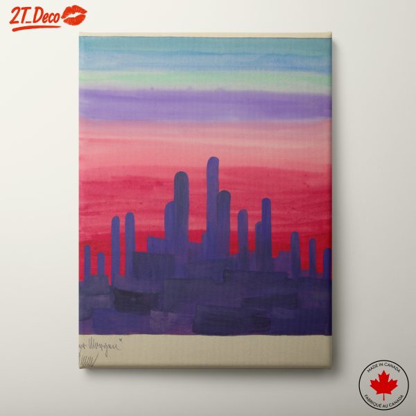 Colorful Abstract Landscape in Twilight