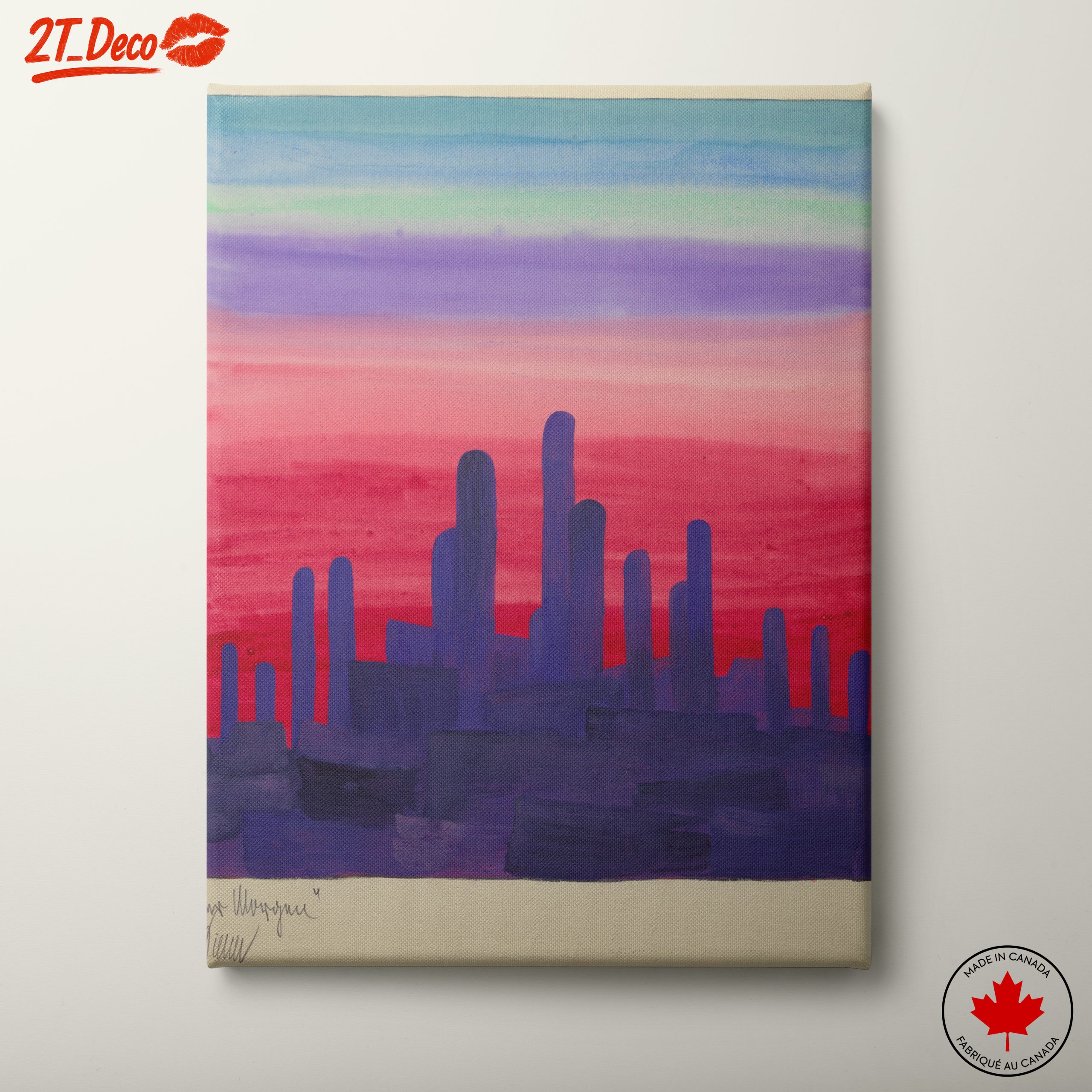 Colorful Abstract Landscape in Twilight