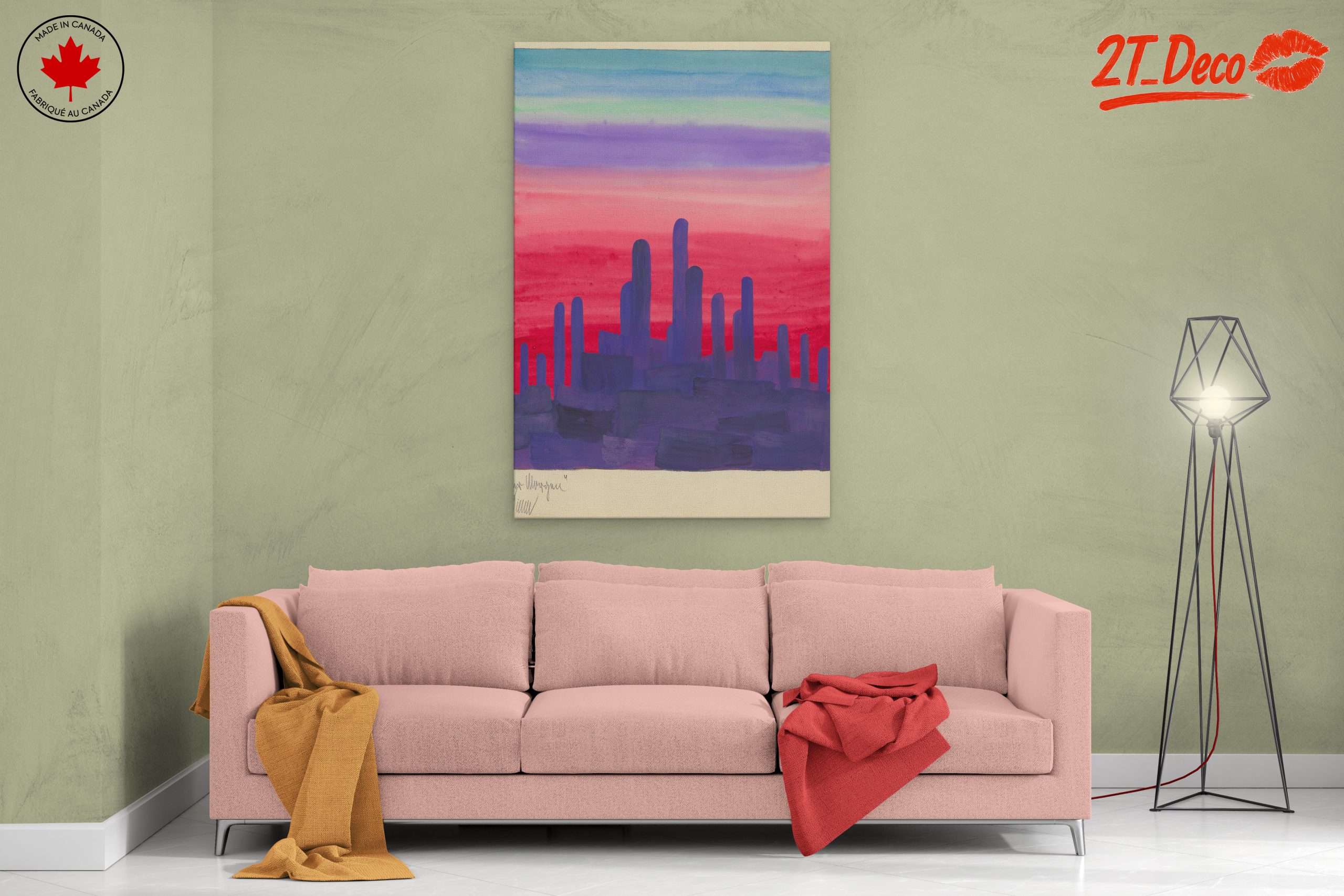 Colorful Abstract Landscape in Twilight - Image 2
