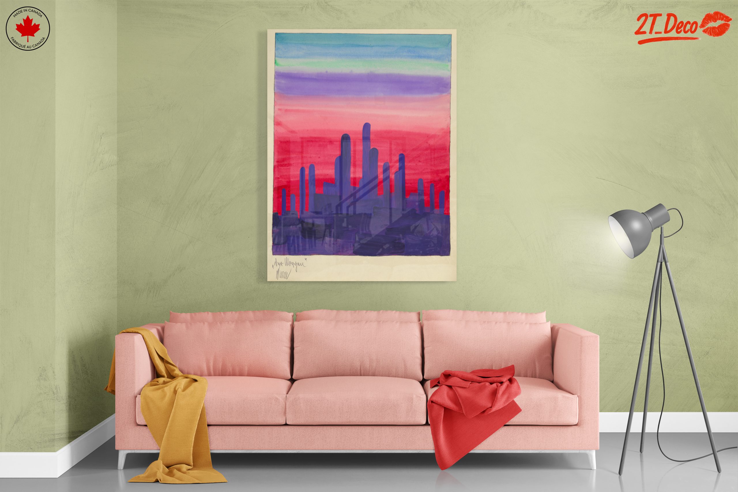 Colorful Abstract Landscape in Twilight - Image 7