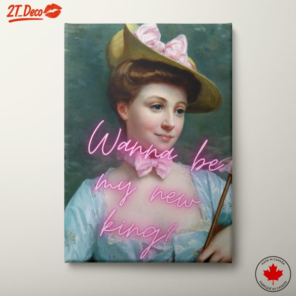 Contemporary Female Portrait with Playful Text