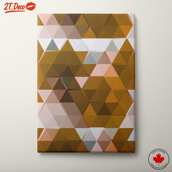 Warm Geometric Abstract Artwork