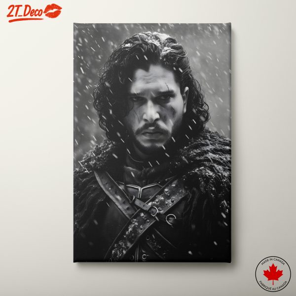 Dramatic Character Portrait in Winter Scene